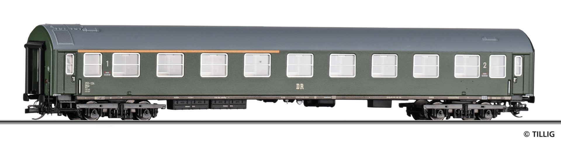 Tillig 16303 - Personenwagen Typ B, 1./2. Klasse, DR, Ep.III