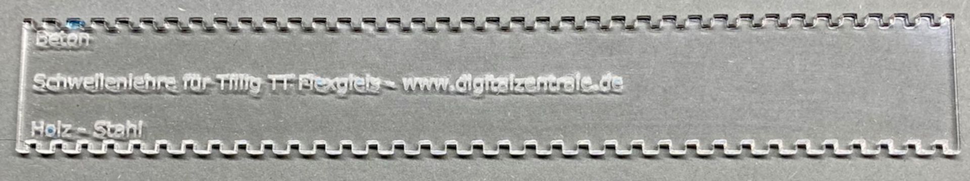 Digitalzentrale 219030 - Schwellenlehre für Tillig-TT-Flexgleis