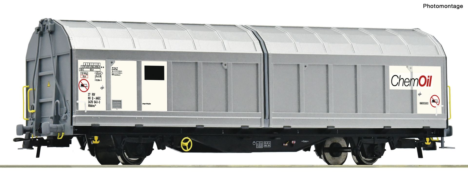 Roco 77491 - Schiebewandwagen Hbbins, AAE-Cargo, Ep.VI 'ChemOil'