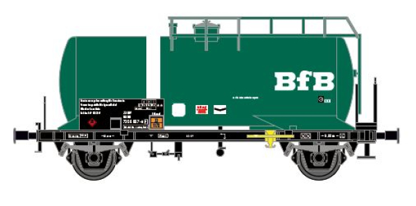 Hädl 25104 - Kesselwagen Zs-w, DBAG, Ep.V 'BfB', mit Bauchbinde