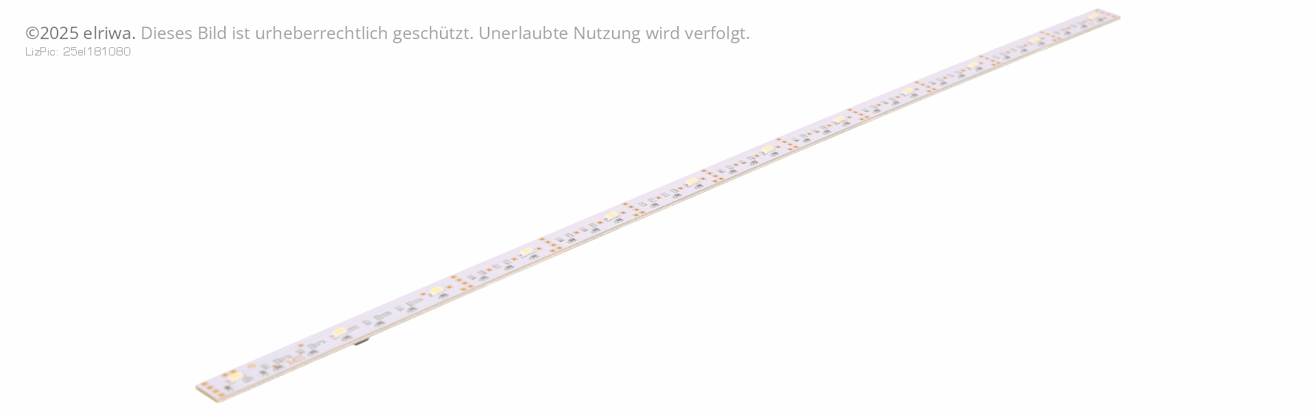 MS 12151 - Lichtleiste kaltweiss, 290 mm mit Kondensator, 12 LED, El. gegenüberliegende Seite