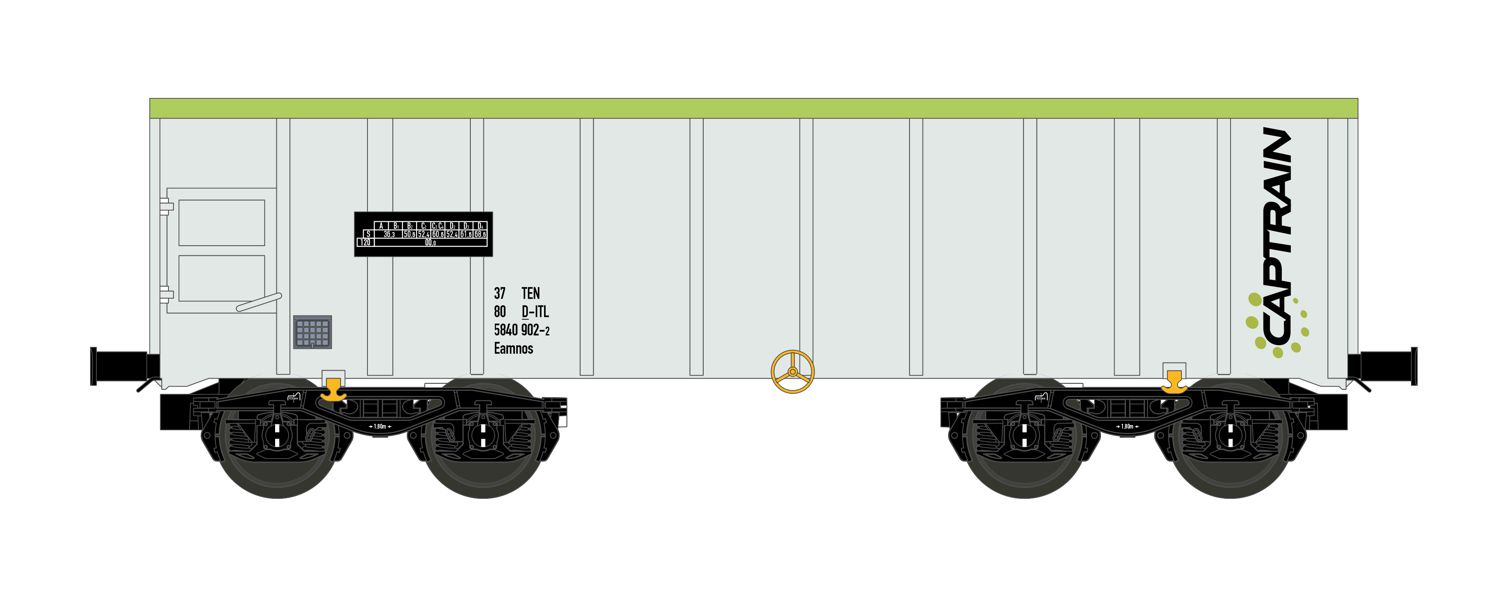 nme 542600 - Offener Güterwagen Eamnos, CAPTRAIN, Ep.VI