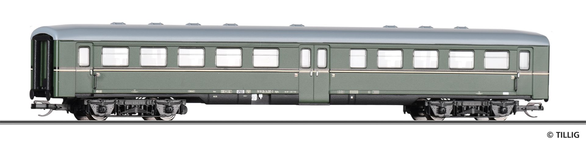 Tillig 13878 - Personenwagen Bghu, 2. Klasse, DR, Ep.IV