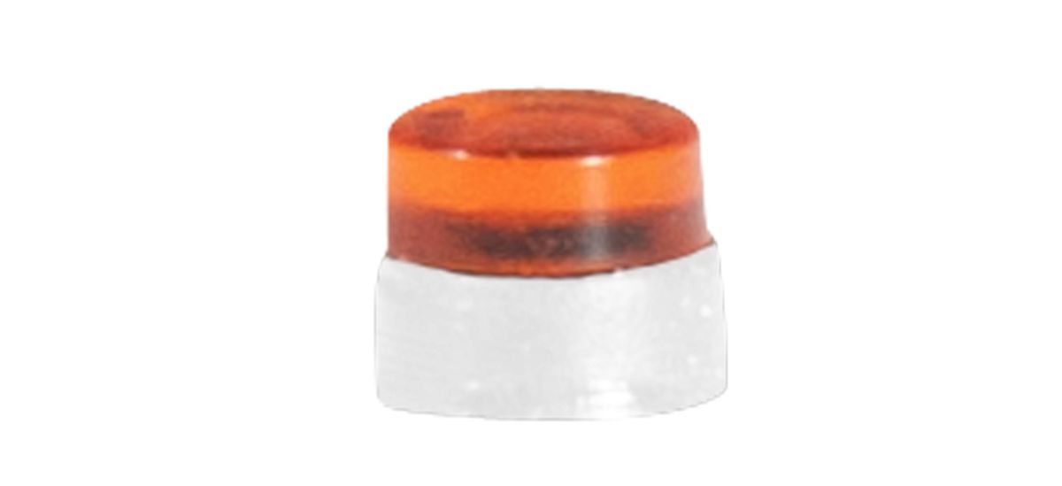 Herpa 053563 - Zubehör flache Rundumleuchten für LKW, orangetransparent