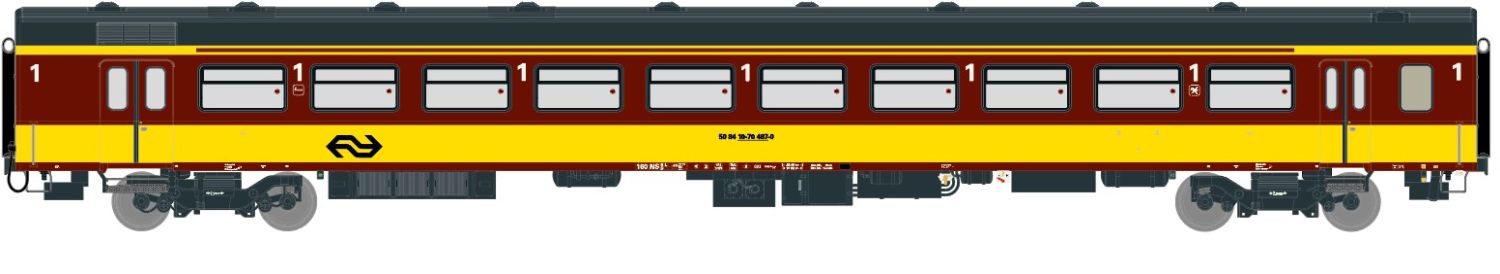 Exact-Train EX11080 - Personenwagen ICR, NS, Ep.IV