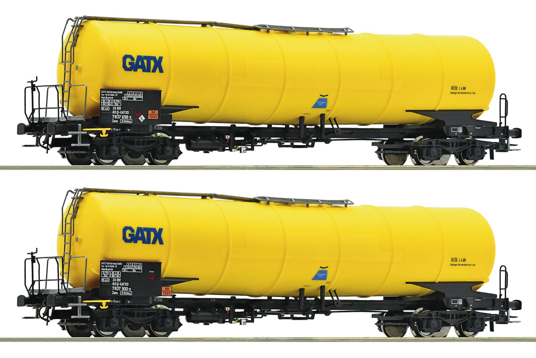 Roco 76025 - 2er Set Kesselwagen Zacns, GATX, Ep.VI