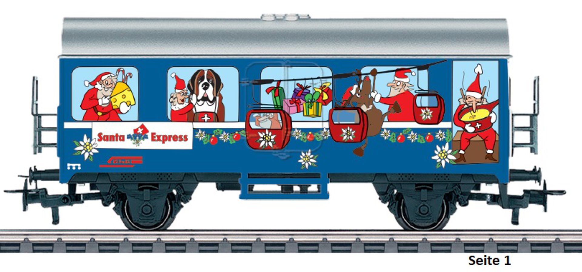 Märklin 4415.767-DC - Weihnachtswagen 2024, DC-Radsätze