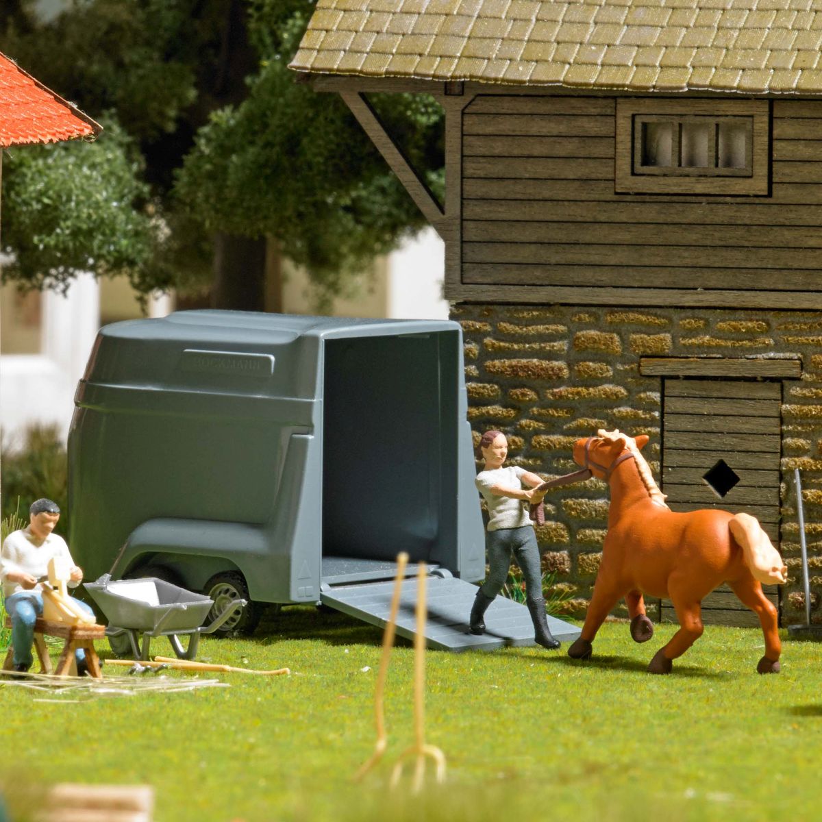 Busch 79858 - Aktion-Set: Störrisches Pony