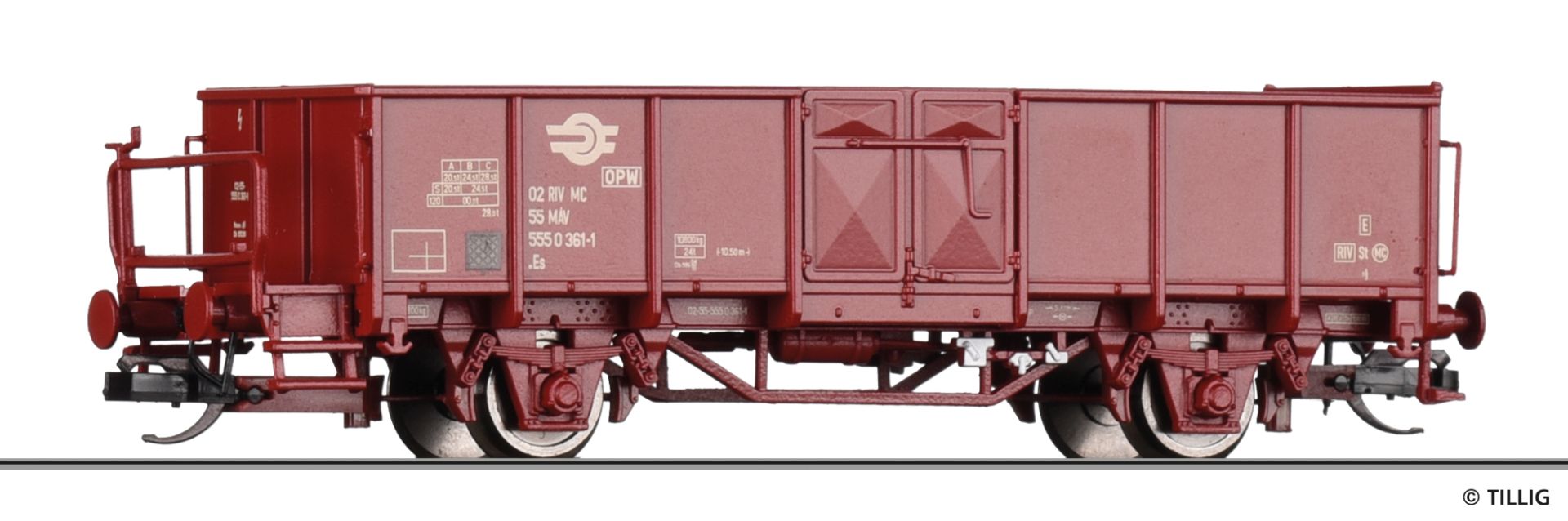 Tillig 14089 - Offener Güterwagen Es, MAV, Ep.IV