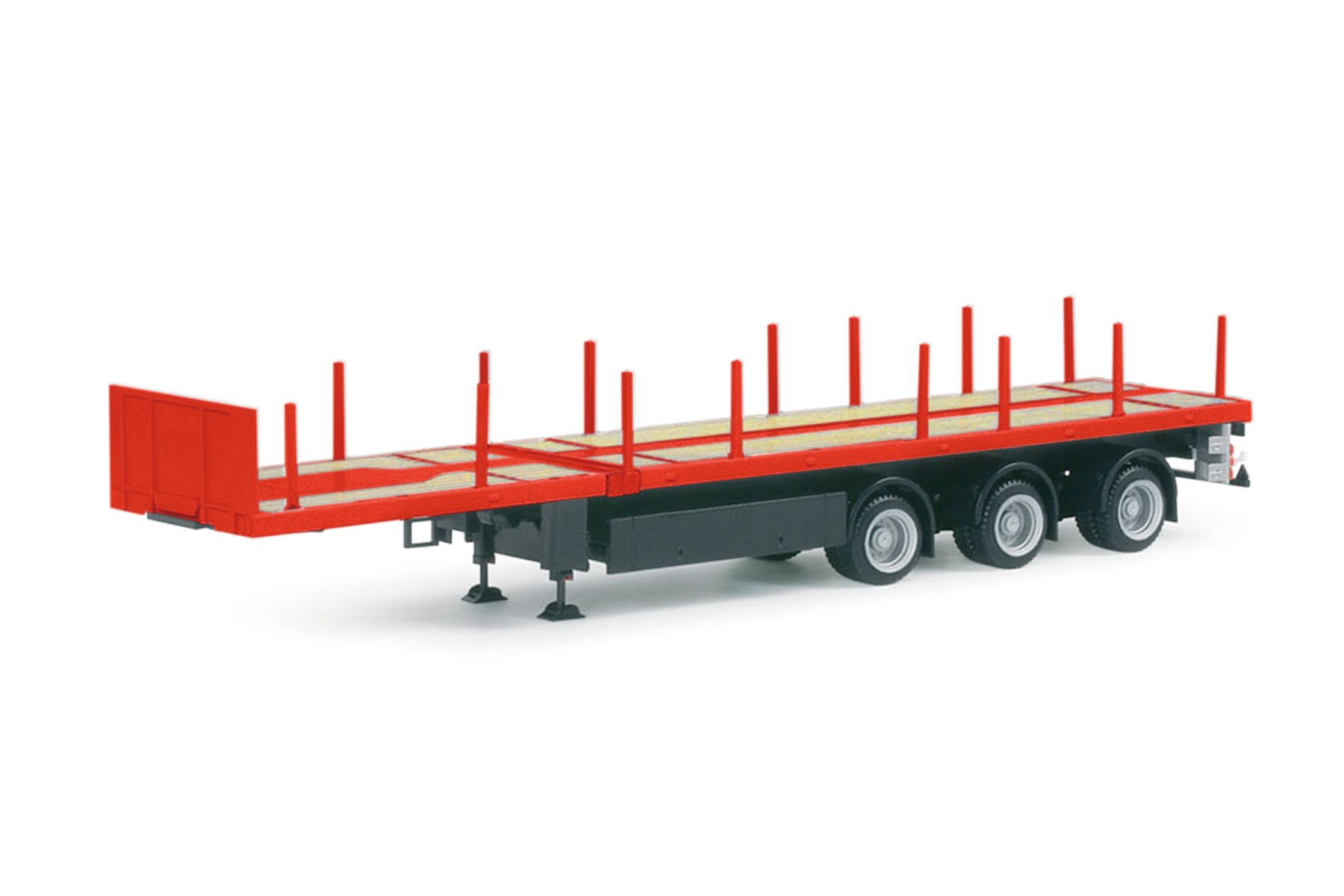 Herpa 076050-002 - Nooteboom Teletrailer 3achs, rot