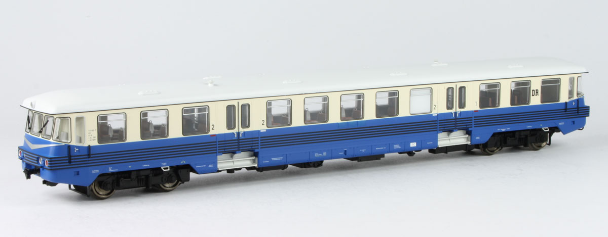 Kres 17340D - Schienenbus BR173 002, DR, Ep.IV, verschiedene Fronten, DC-Digital