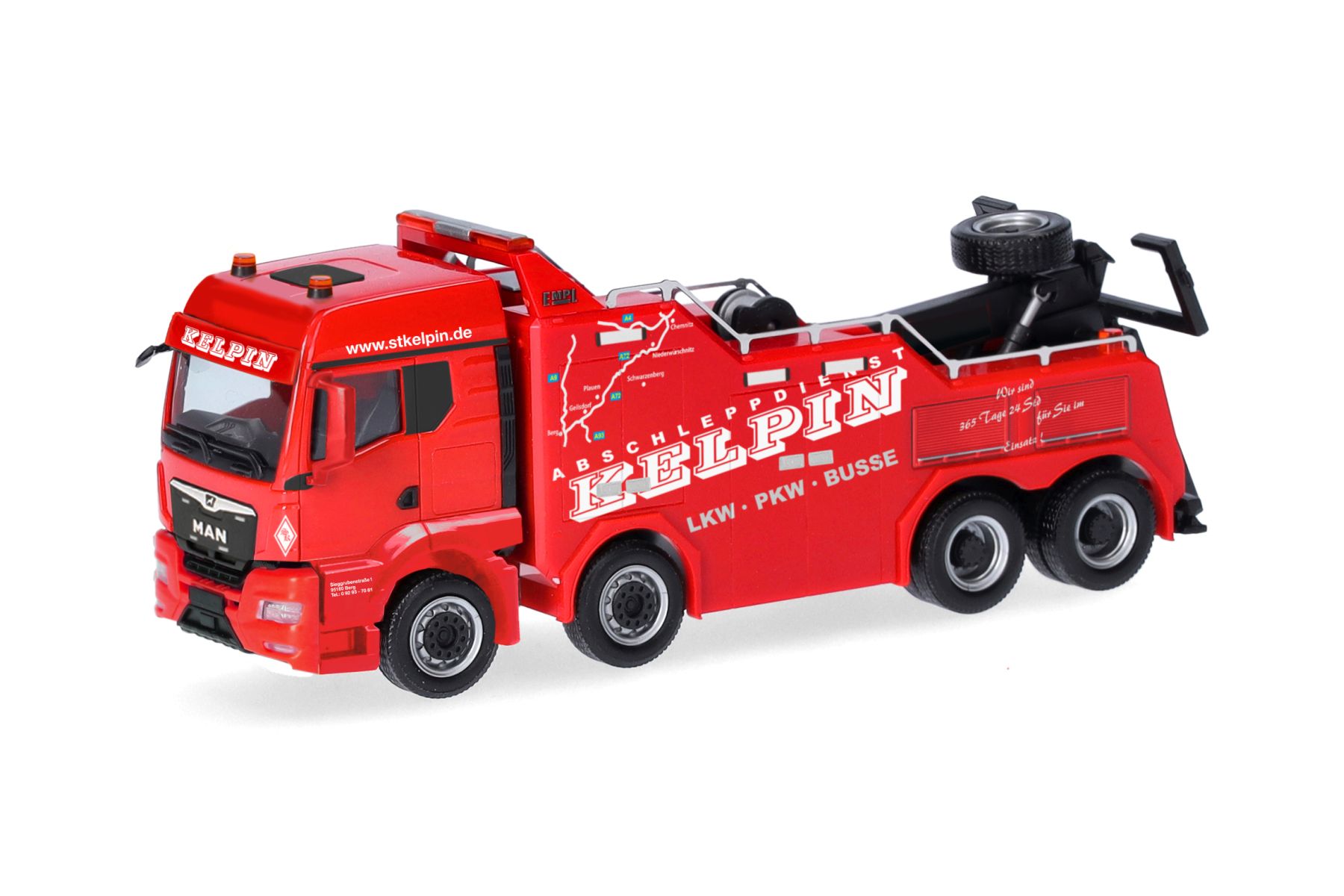 Herpa 317825 - MAN TGS TM EMPL Wrecker "KELPIN" (Sachsen/Geilsdorf)