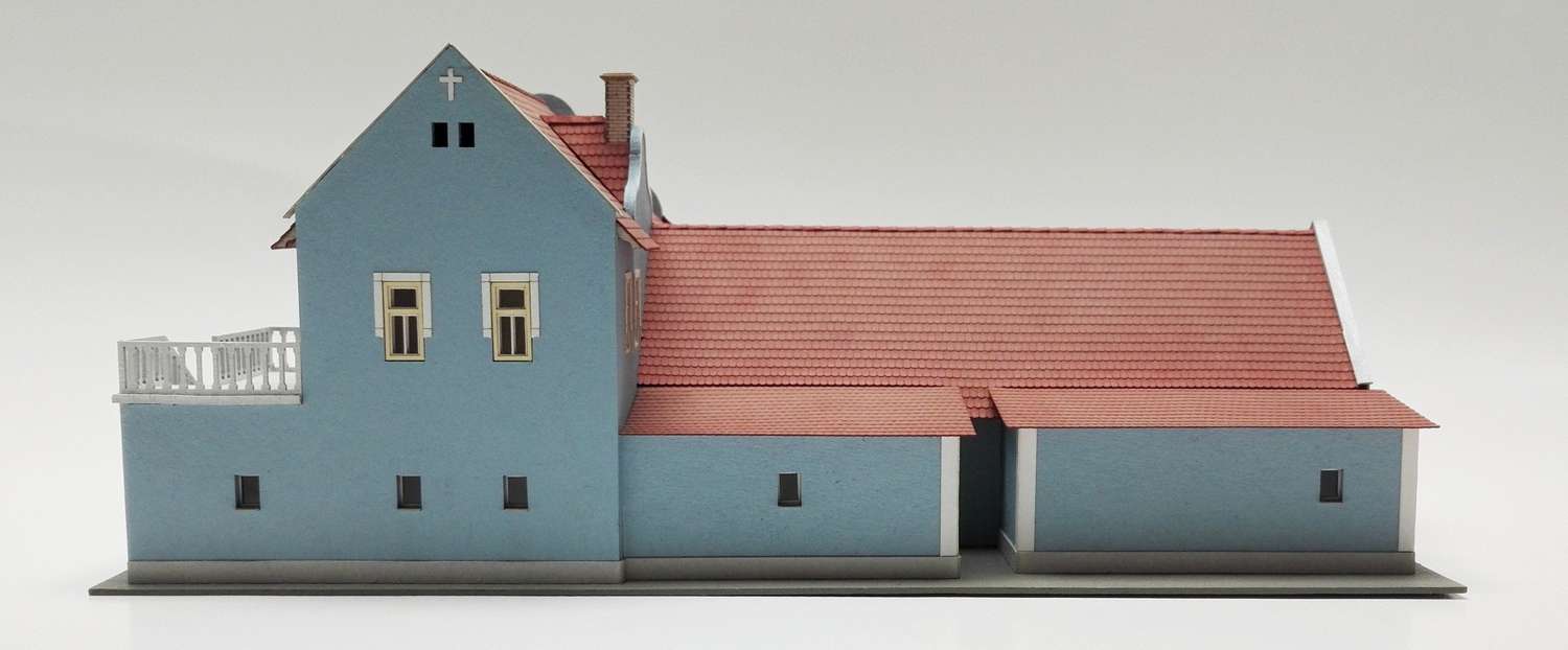 igra 180014 - Gasthaus blau, 101 x 228 x 94 mm, Bausatz