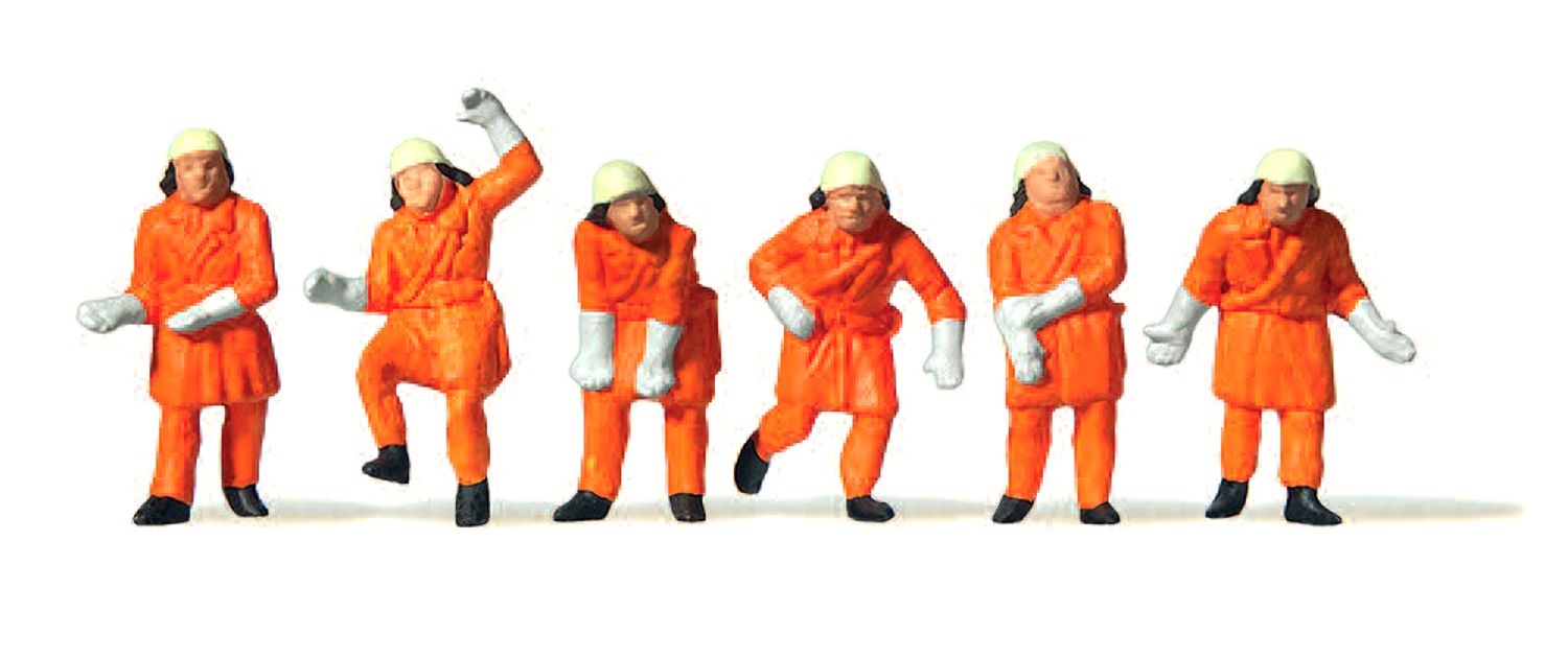Merten 0212579 - Feuerwehrleute, Einsatzkleidung orange