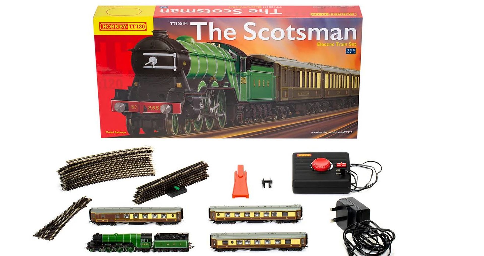 Hornby TT1001AMP - Analoges Startset The Scotsman Train Set, EU-Trafo