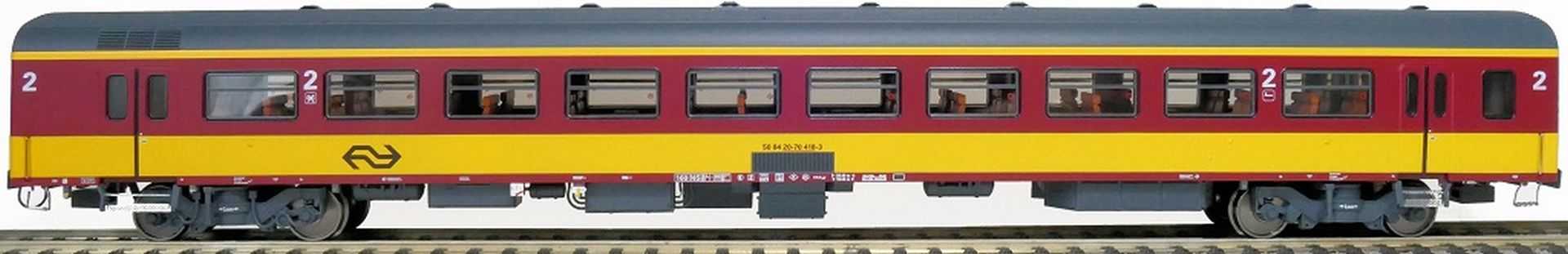 Exact-Train EX11172 - Personenwagen ICR, B, NS, Ep.IV, mit Innenbel. und Figuren