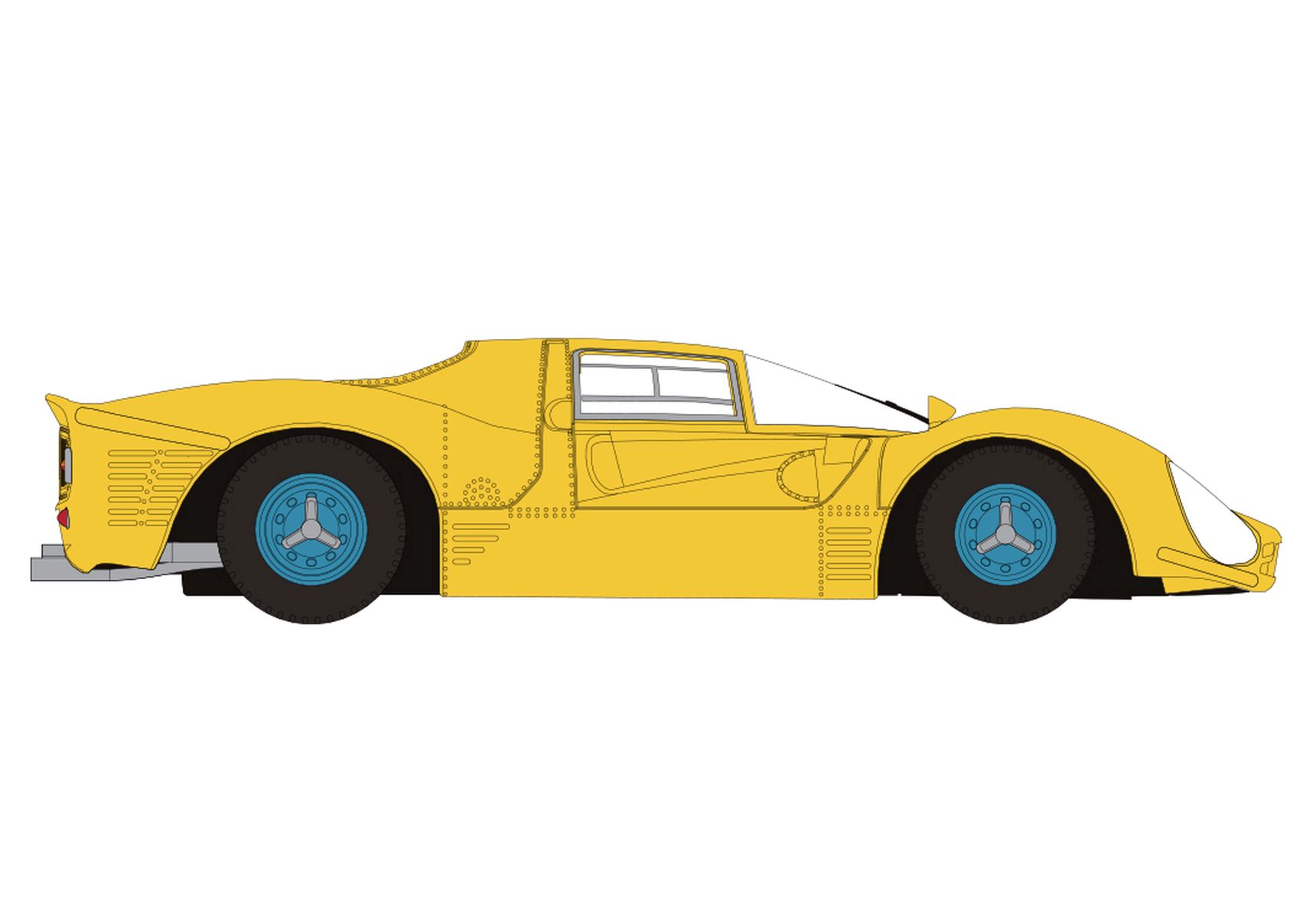 Brekina 22902 - Ferrari 330 P3 Berlinetta, gelb