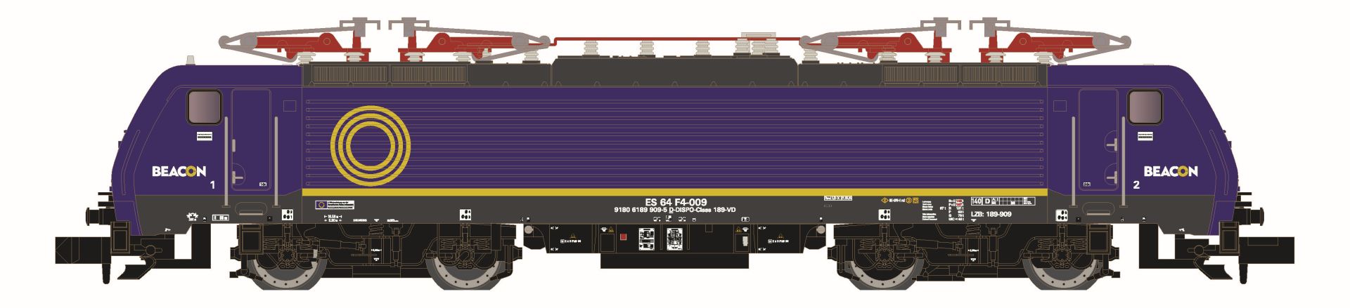 Hobbytrain H29274-S - E-Lok BR 189, BeaconRail, Ep.VI, DC-Sound