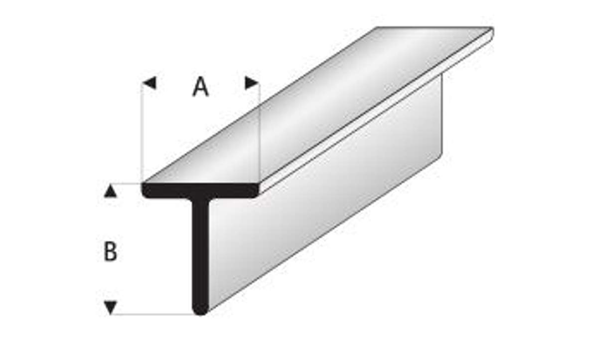 Maquett 413-57/3 - Profil, T-Form, Länge 33cm, 5,0 x 5,0mm