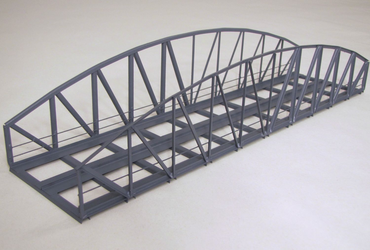 Hack 31000 - VT33-2 - Vorflutbrücke 33cm, 8cm breit, 2-gleisig, grau