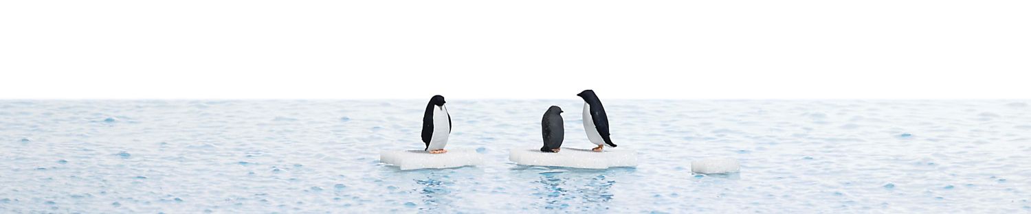 Busch 7923 - Action-Set: Pinguine auf Eis