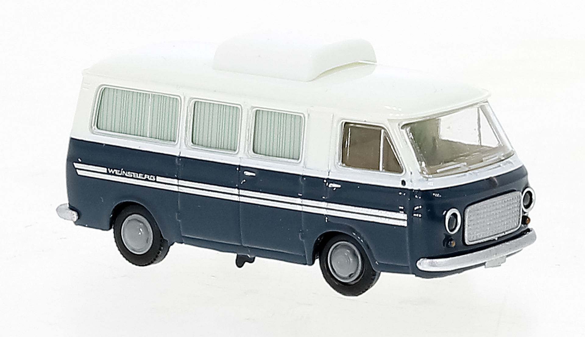 Brekina 34417 - Fiat 238 Camper weiss, blau, 1966