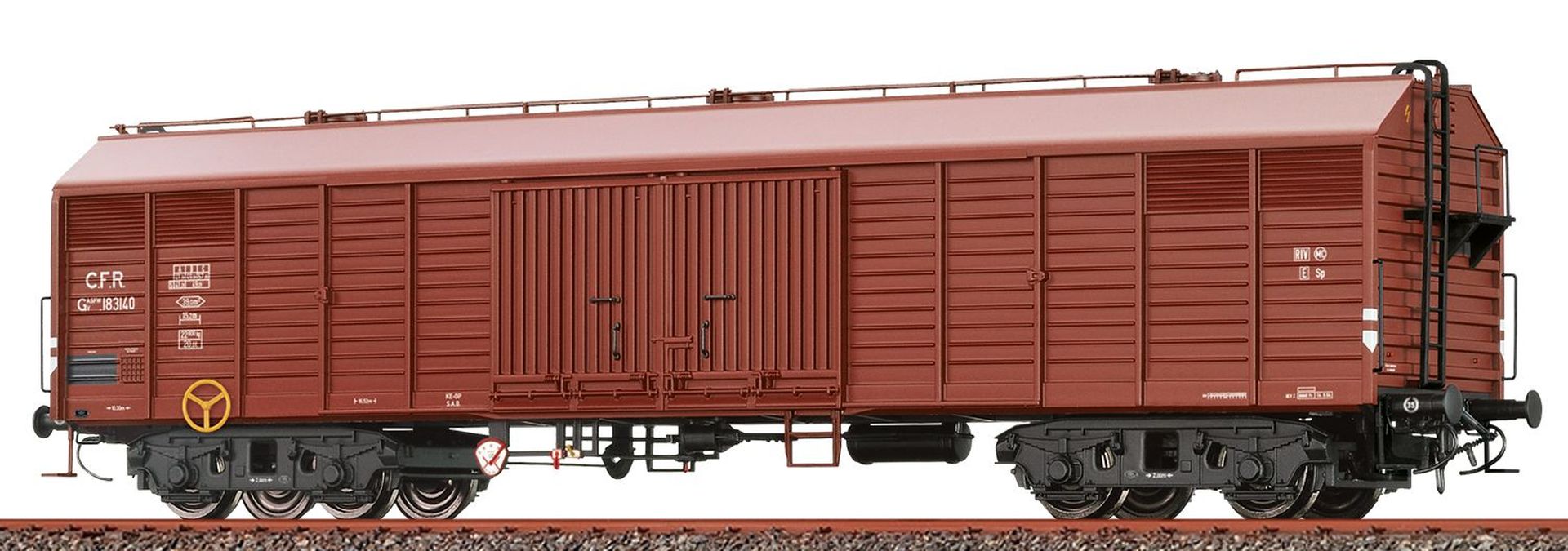 Brawa 50415 - Gedeckter Güterwagen GASFWV, CFR, Ep.III