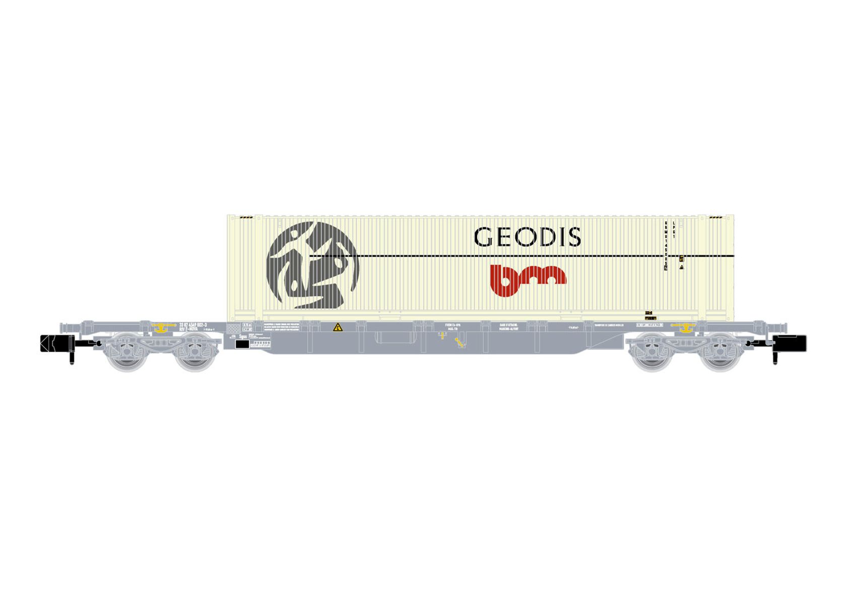 Arnold HN6649 - Containerwagen Sgss, SNCF-Novatrans, Ep.V 'Geodis'