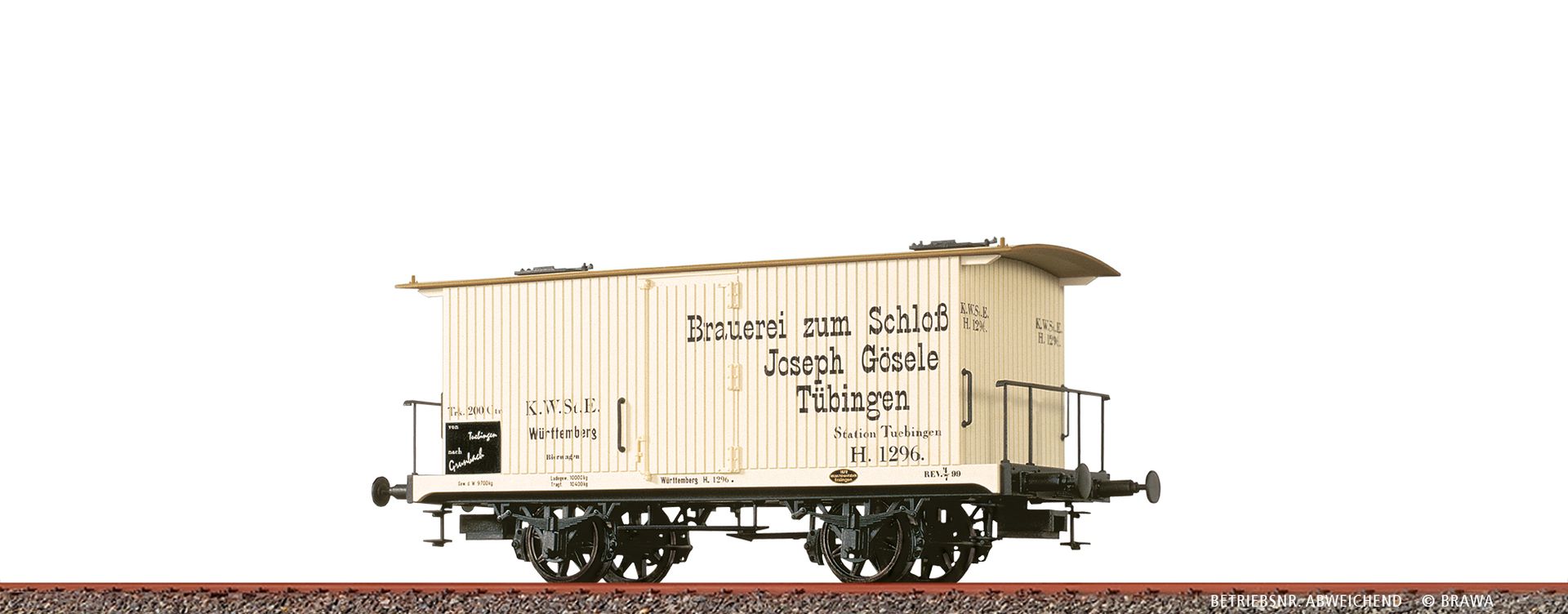 Brawa 47731 - Gedeckter Güterwagen 'Brauerei zum Schloß Joseph Gösele, K.W.St.E., Ep.I