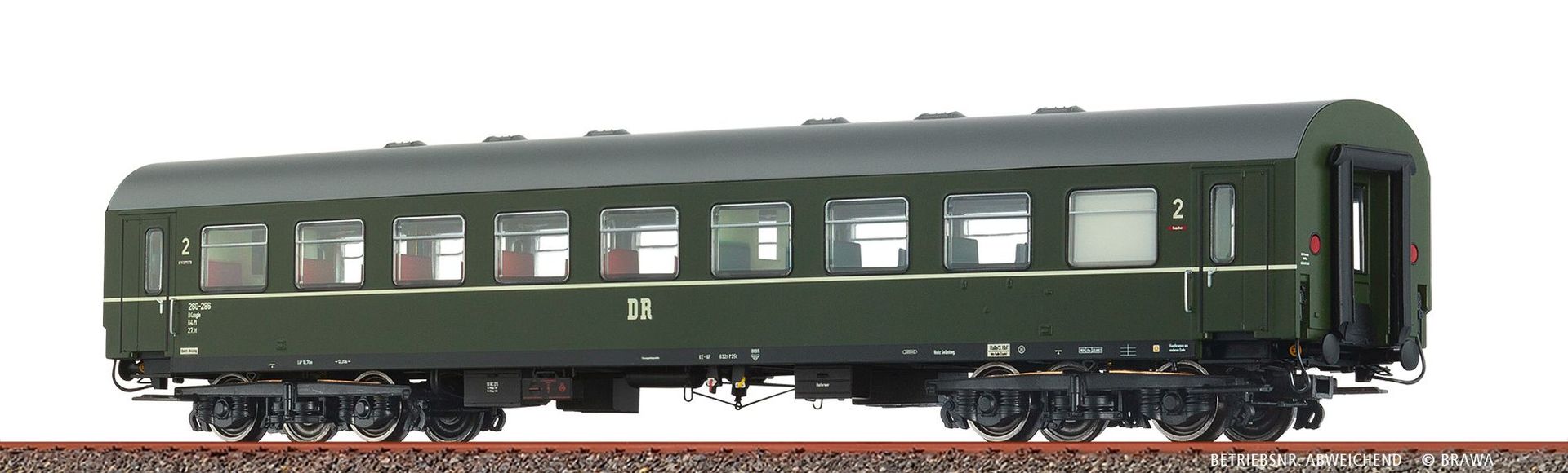 Brawa 50812 - Personenwagen B4mgl, DR, Ep.III