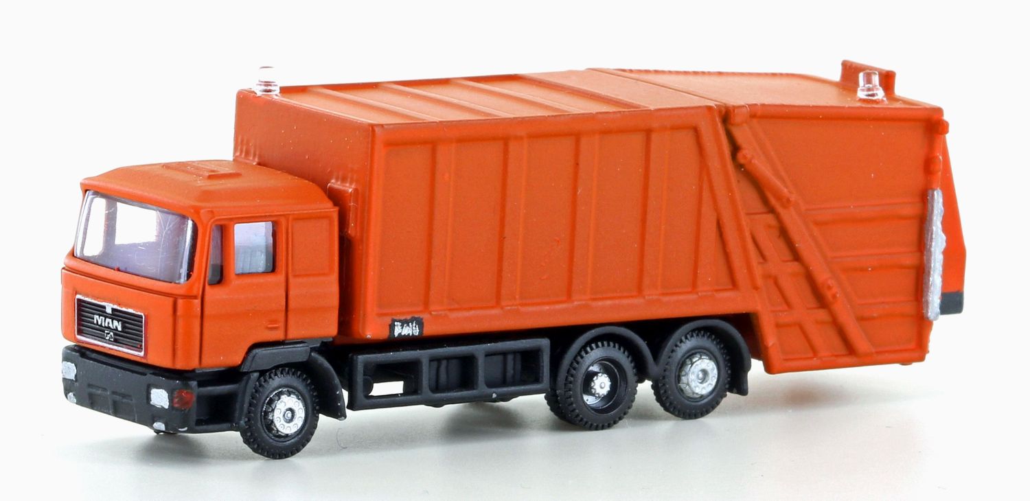 MiNis LC4660 - MAN F90 Müllwagen neutral, orange