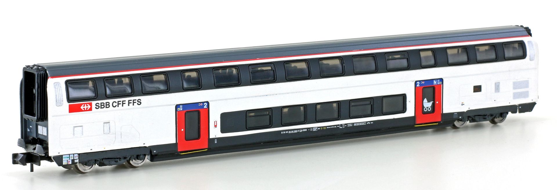 Hobbytrain H25121 - Doppelstockwagen IC2020 2. Klasse, SBB, Ep.VI, 1. BN