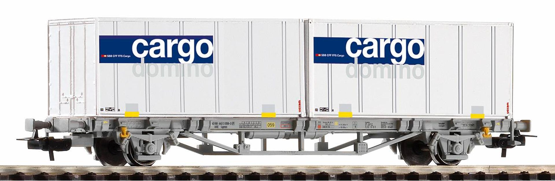 Piko 58732 - Postcontainerwagen mit 2x20', SBB-Cargo, Ep.V