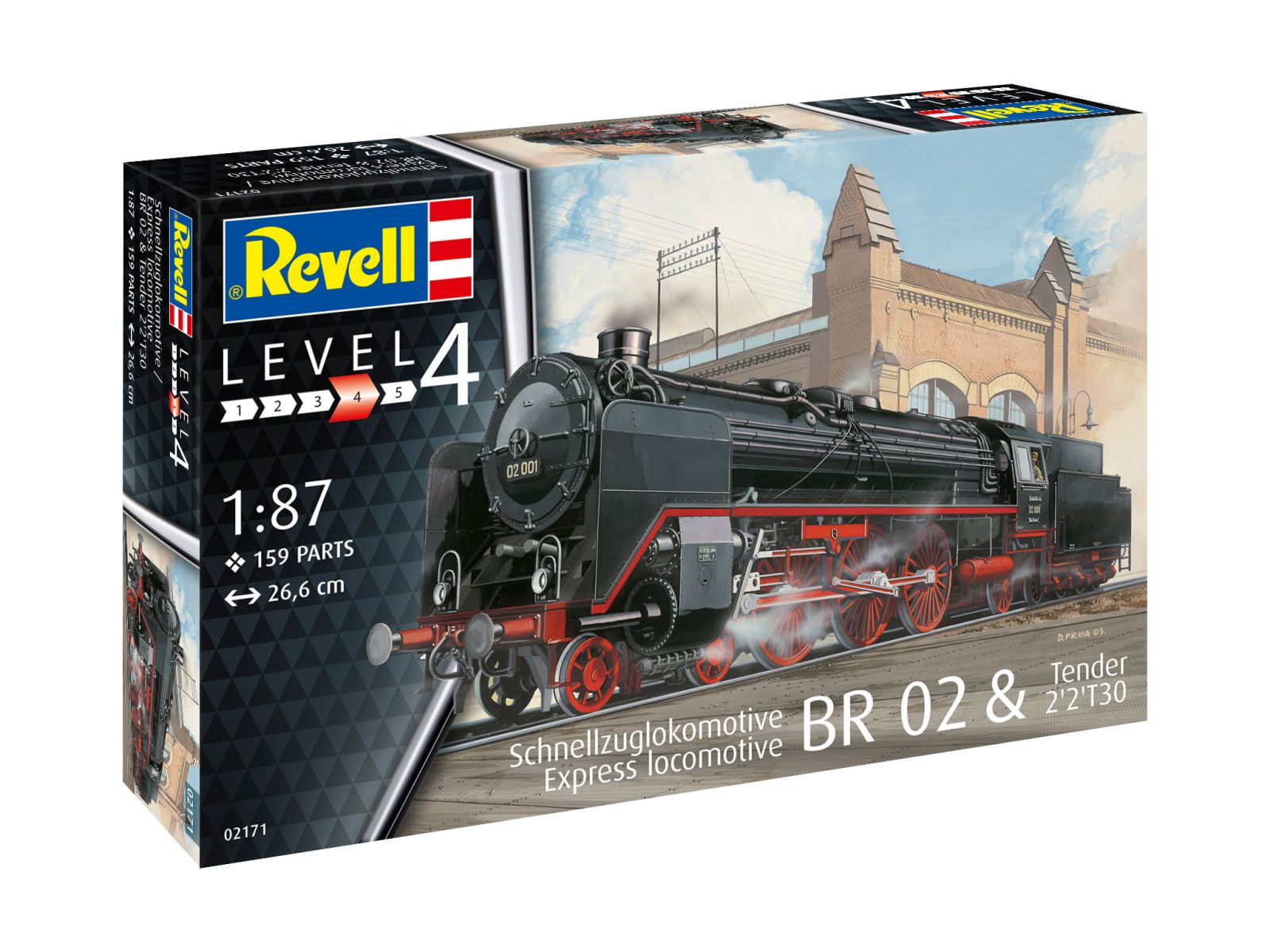 Revell 02171 - Schnellzuglokomotive BR02 & Tender 2'2' T30