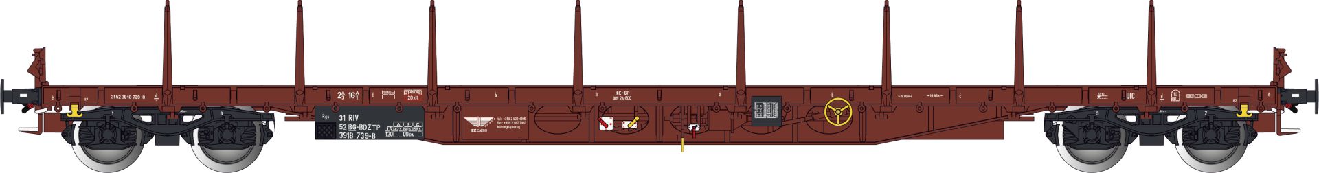 Albert Modell 391012 - Rungenwagen Rgs, BG-BDZTP, Ep.VI