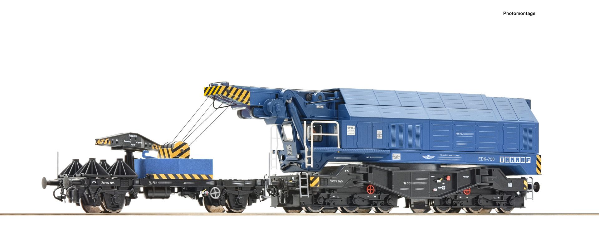 Roco 7310067 - Eisenbahndrehkran EDK 750, PKP, Ep.V-VI, DC-Sound