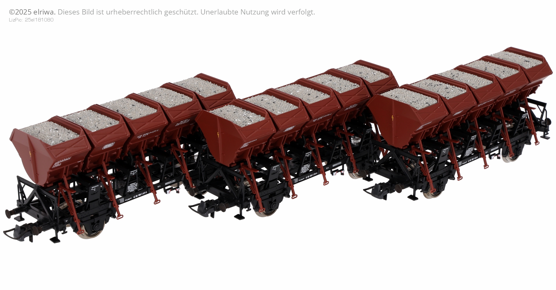 Roco 6600209 - 3er Set Muldenkippwagen, DB, Ep.IV Roco 6600209 - 3er Set Muldenkippwagen, DB, Ep.IV