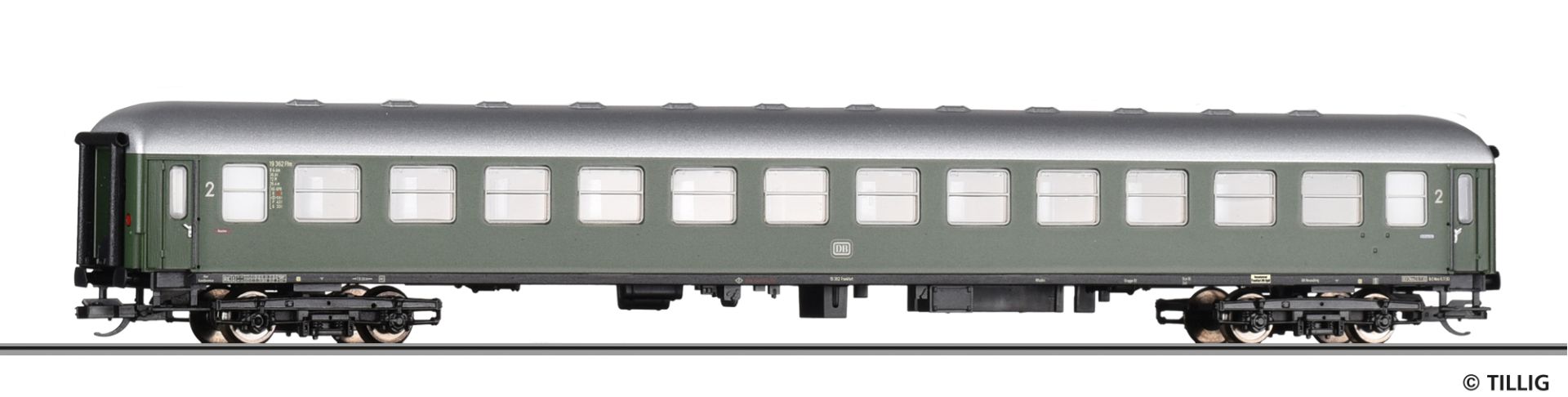 Tillig 16221 - Personenwagen B4üm-63, 2. Klasse, DB, Ep.III
