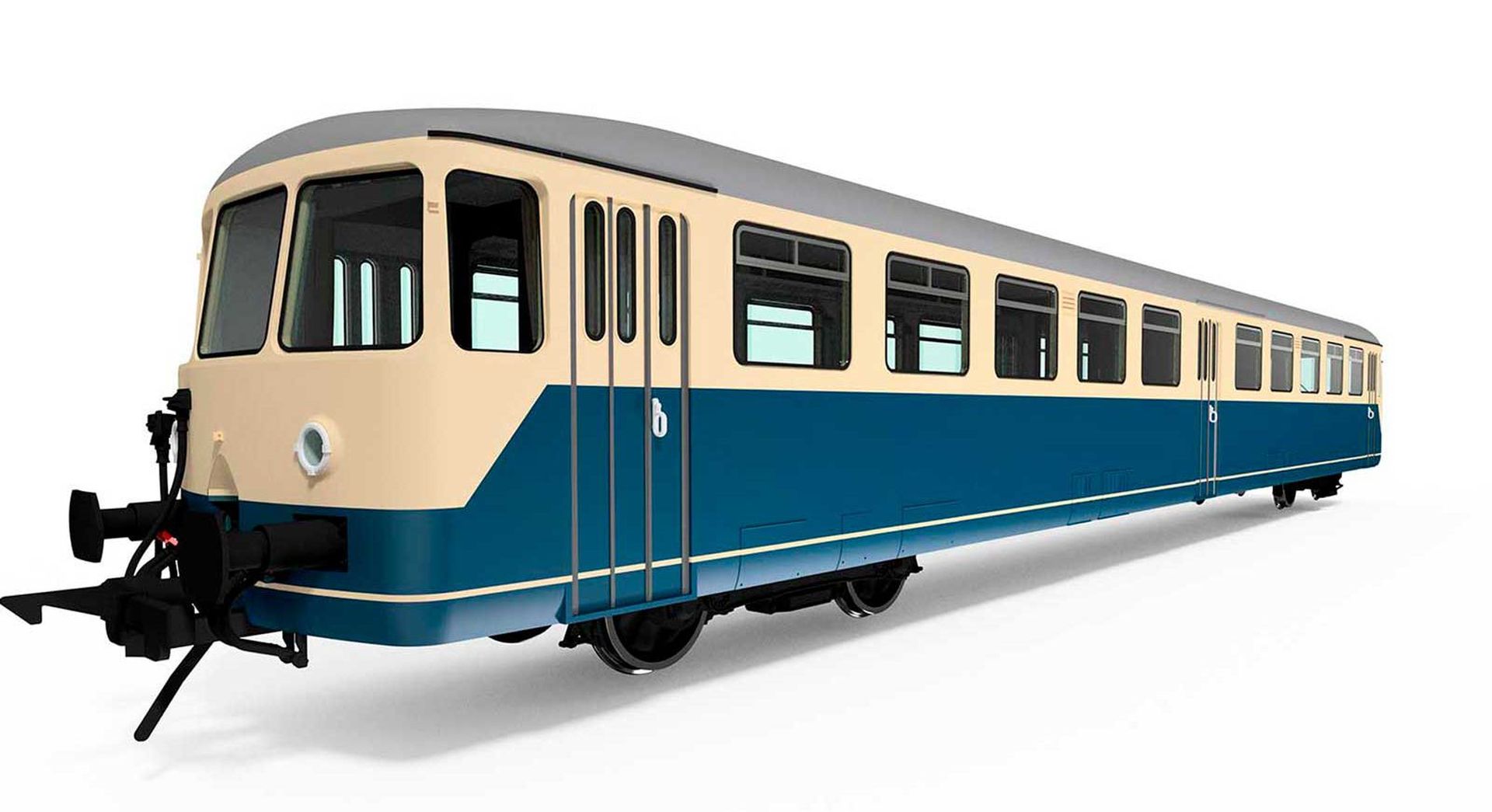 Lenz 40415-03 - Akku-Triebwagen BR 515, DB, Ep.IV, blau-beige