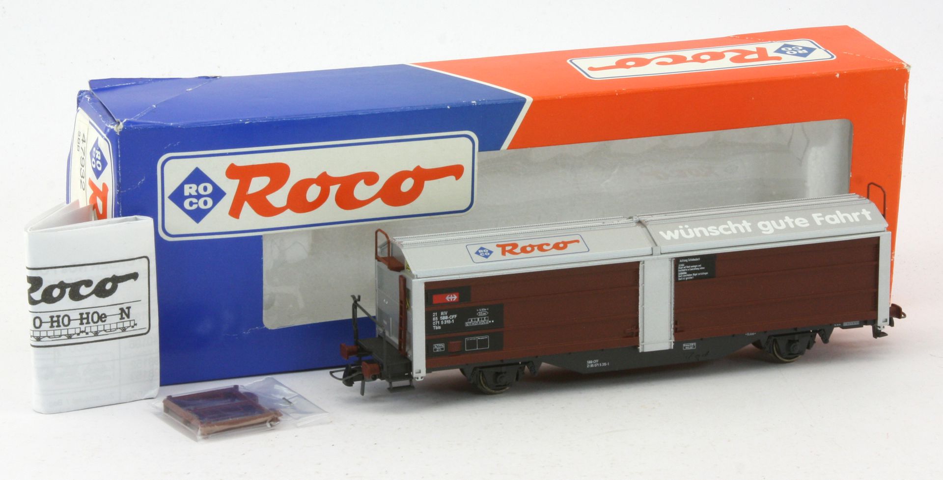 Roco 47932-G - Gedeckter Güterwagen Tbis, SBB, Ep.V 'Werbespruch auf dem Dach'
