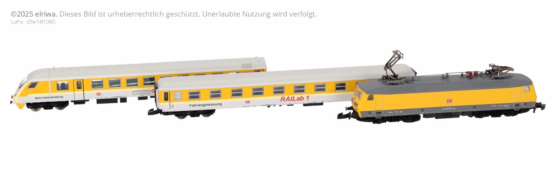 Märklin 81528 - Zugset mit BR 120, Messwagen und Steuerwagen, DBAG, DB-Netz, Ep.VI