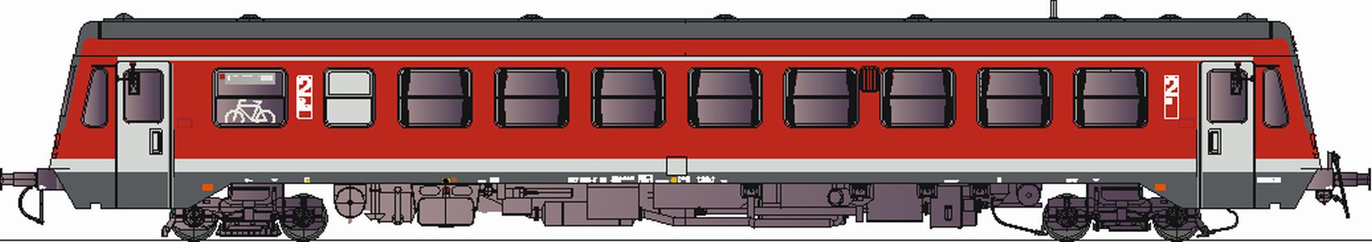 Lenz 50127-03 - Triebwagen 627 003-7, DBAG, Ep.V