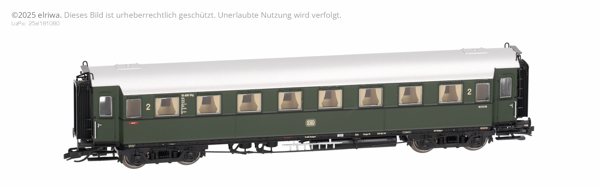 Saxonia 120187 - 2er Set Personenwagen C4üSa07, DB, Ep.III, mit Innenbeleuchtung Saxonia 120187 - 2er Set Personenwagen C4üSa07, DB, Ep.III, mit Innenbeleuchtung