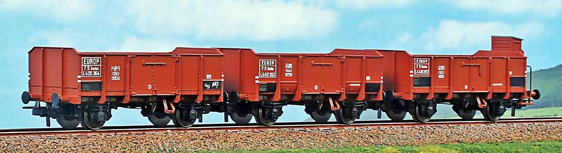 ACME AC 45183 - 3er Set offene Güterwagen, FS, Ep.III