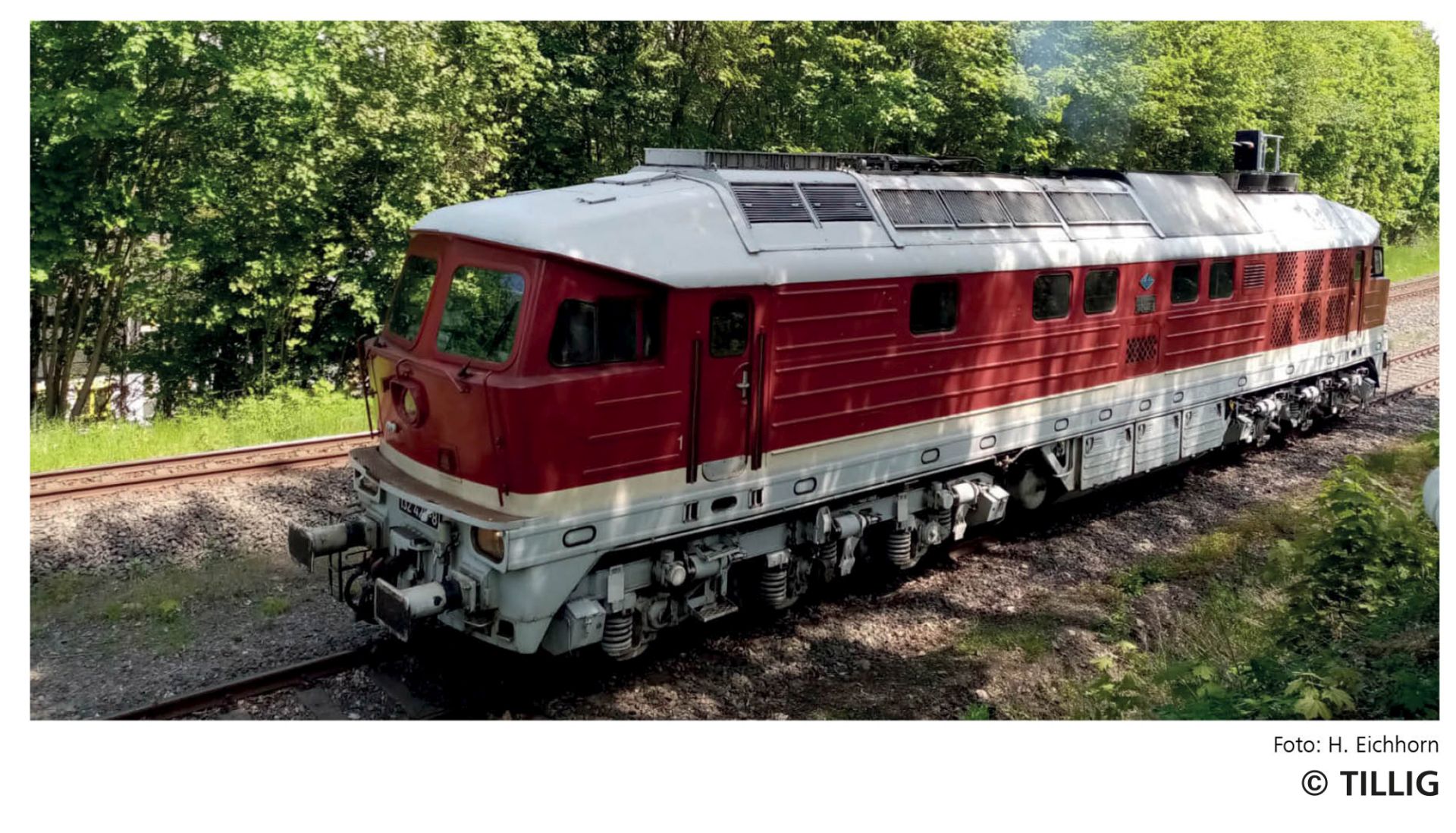 Tillig 05777 - Diesellok 232 426-7 'Ludmilla', Nossen-Riesaer Eisenbahn-Compagnie GmbH, Ep.VI