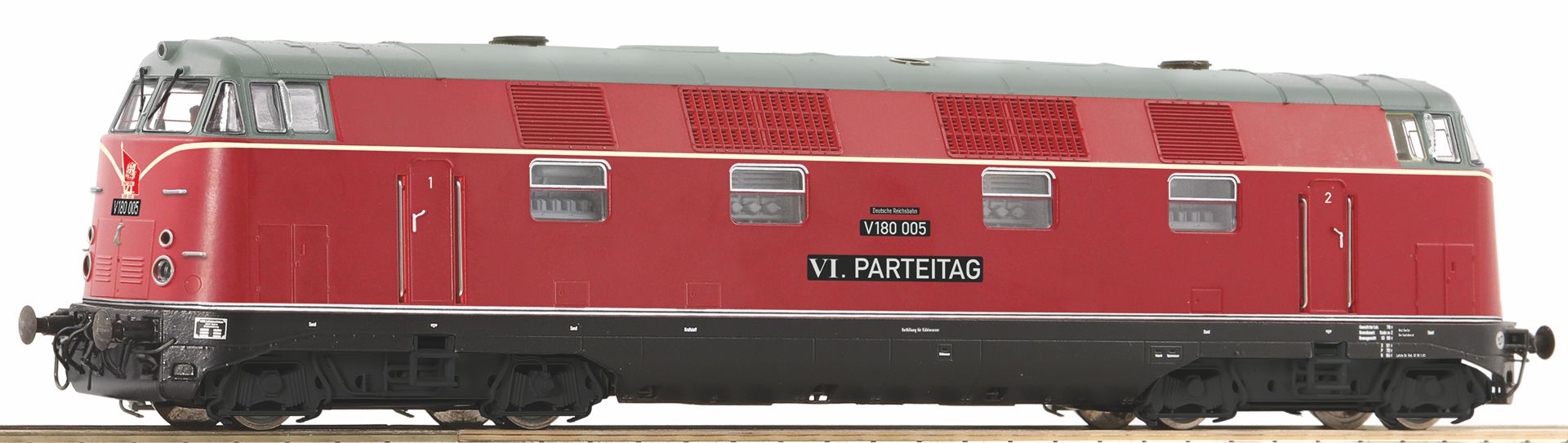 Roco 7320076 - Diesellok V 180 005, DR, Ep.III 'VI. Parteitag', AC-Sound