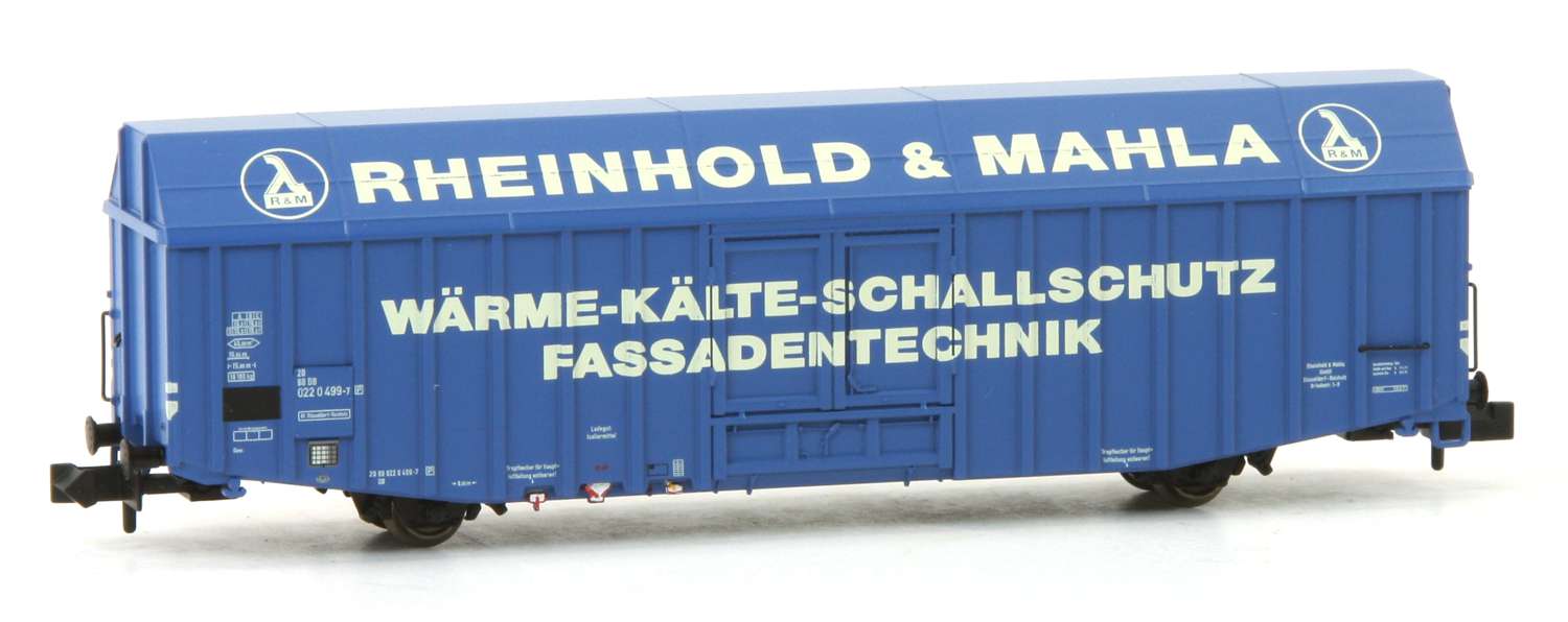 Liliput 265813-A23 - Großraumgüterwagen Hbbks, DB, Ep.IV 'RHEINHOLD & MAHLA'