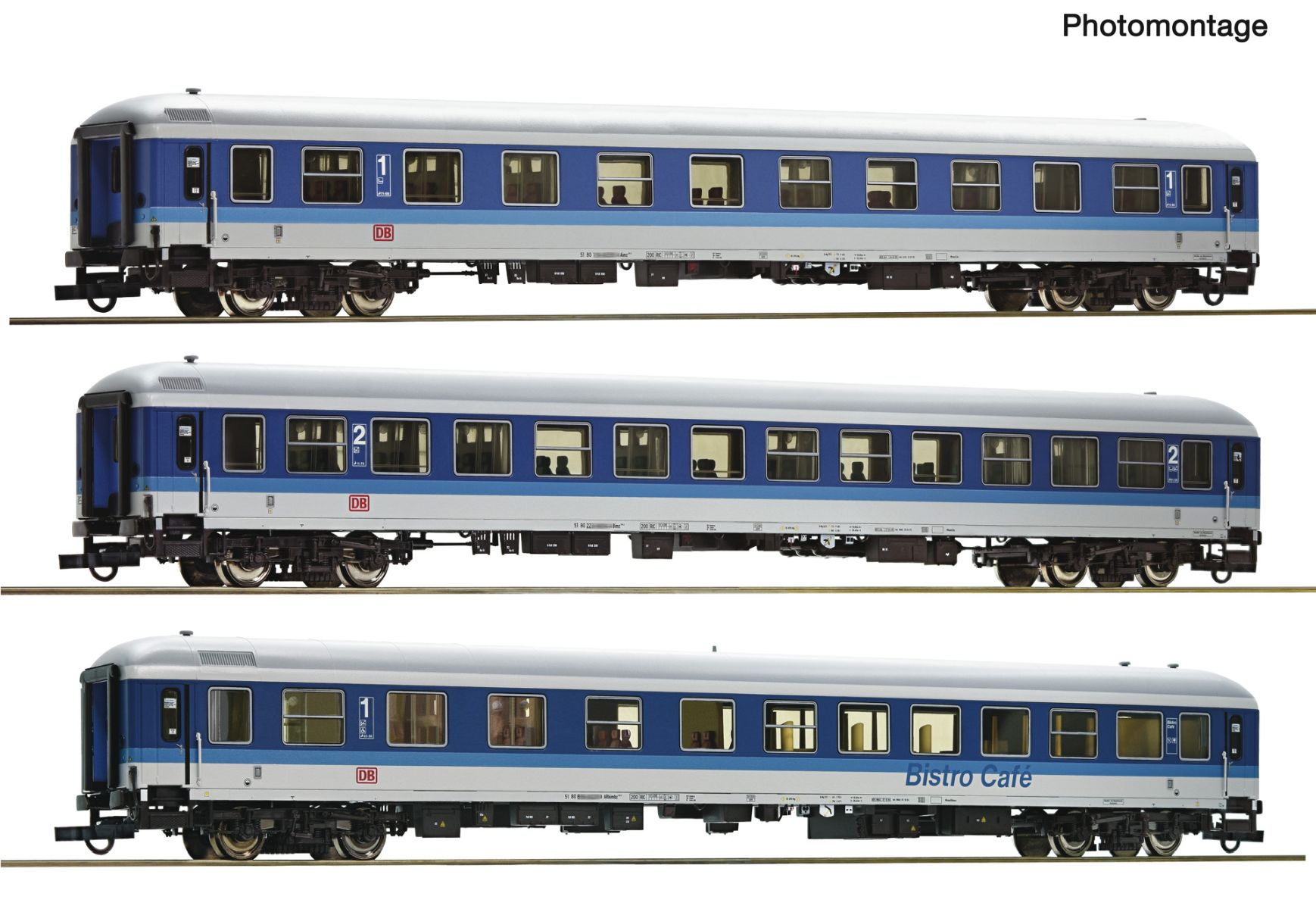 Roco 6200208 - 3er Set Personenwagen Interregio IR 461, DBAG, Ep.V