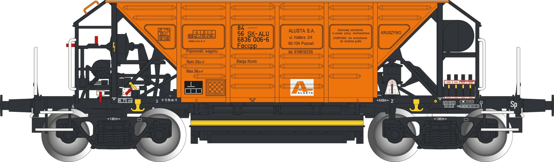 Albert Modell 683028 - Schotterwagen Faccpp, SK-ALU, Ep.VI