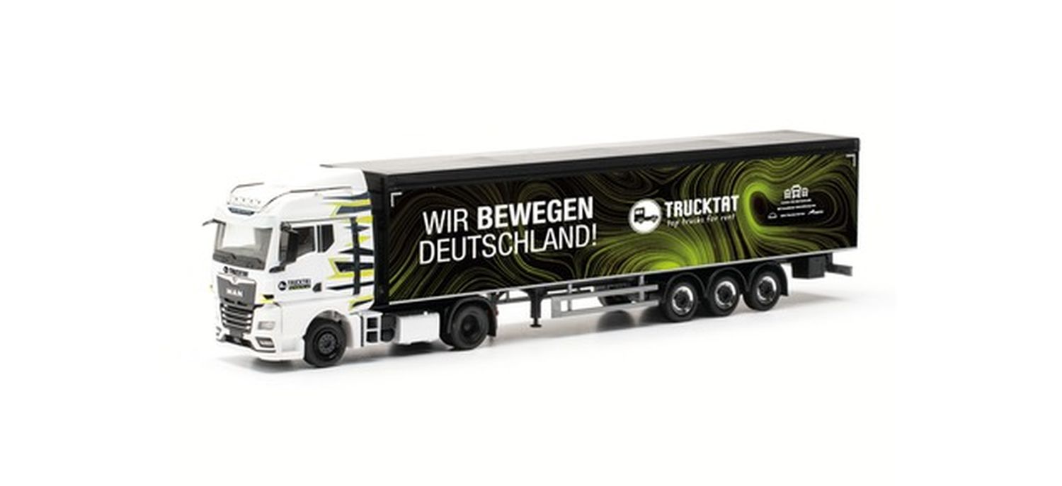 Herpa 317177 - MAN TGX GM Schubboden-Sattelzug 'Trucktat / Wir bewegen Deutschland'
